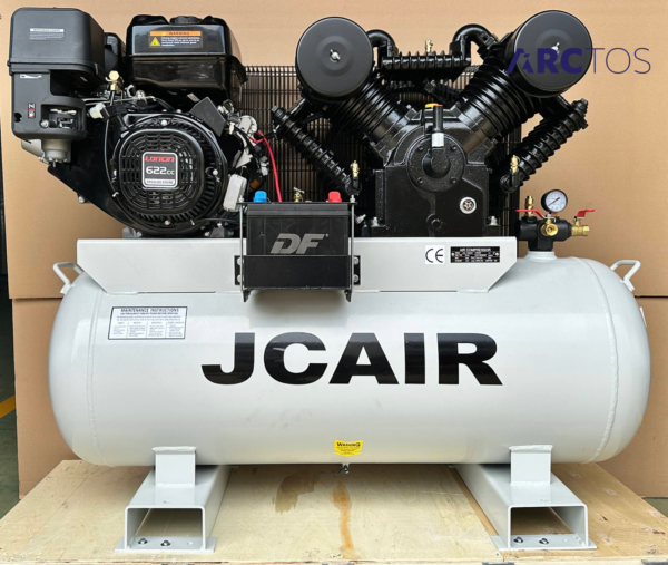 JCAIR JCB-130200P βενζινοκίνητος αεροσυμπιεστής 17HP με δεξαμενή 200L